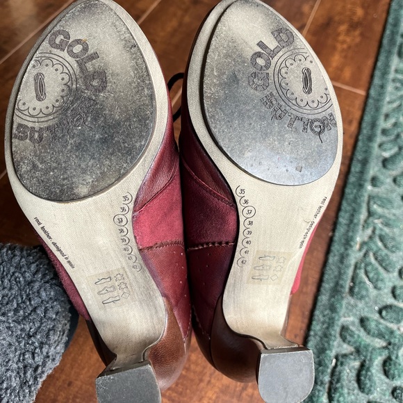 • MOVING LAST CHANCE 7/31/2024 • GoldButton Brako leather suede ankle booties 37 - Picture 2 of 6